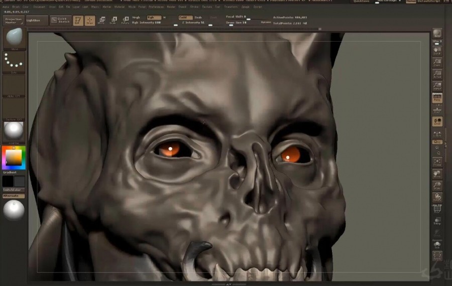 Zbrush 模型雕刻建模教程