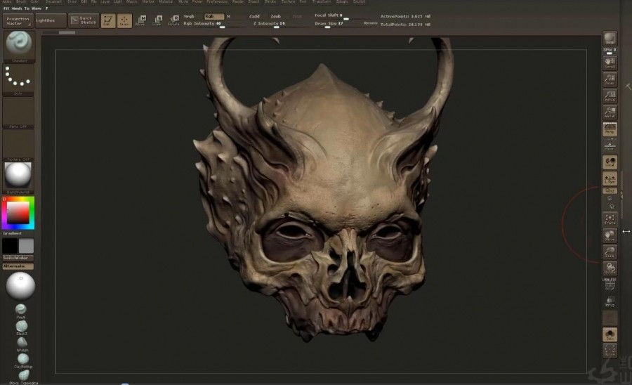 Zbrush 模型雕刻建模教程