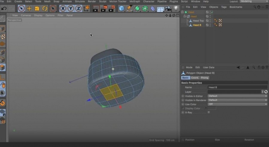 C4D三维机器人基础建模教程