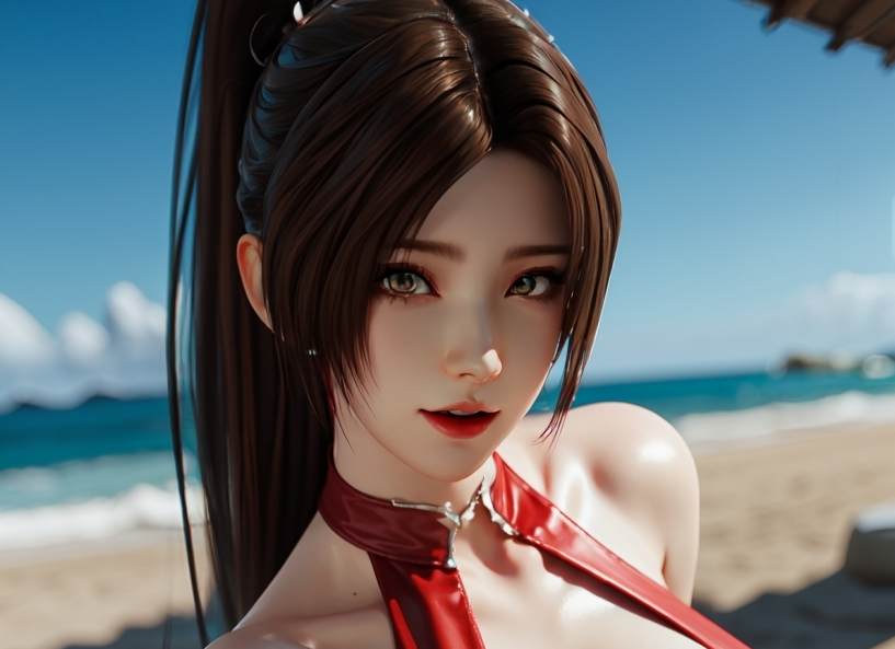 AI图包 不知火舞 红色晚礼服 118P