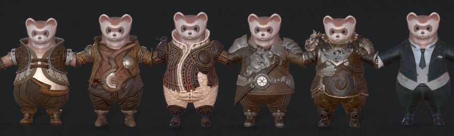 韩游 Terahero 全职业 全角色 全动作 魔幻 TERA MMO 手游PBR模型