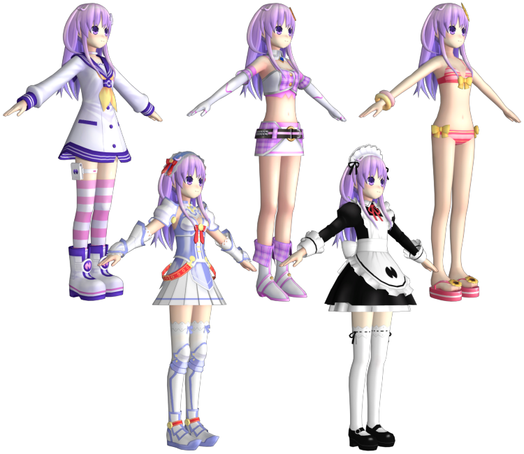 二次元风格战机少女模型