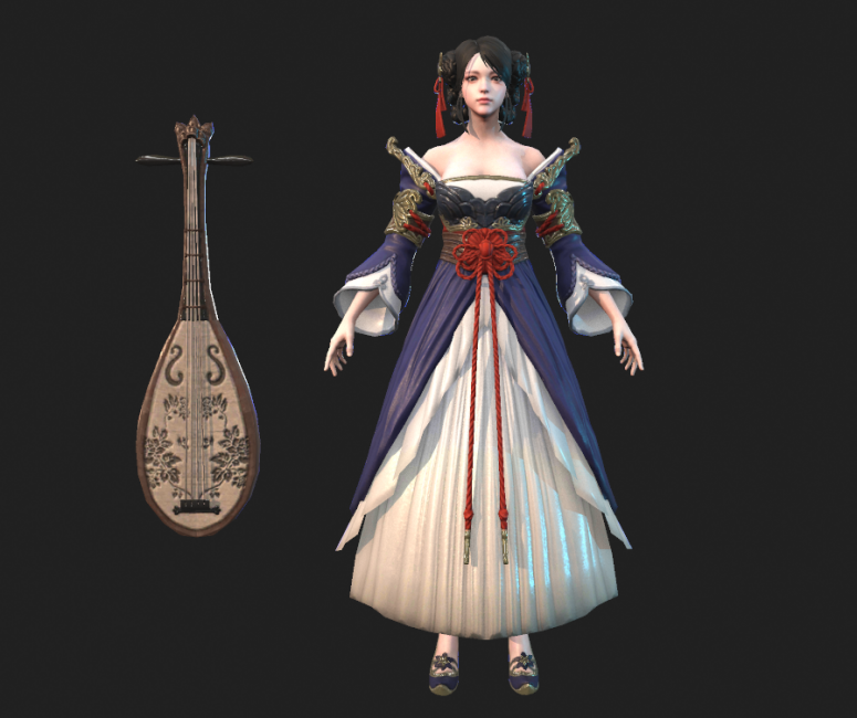 精品韩次世代网游三国blade无双人物角色3d模型免费下载