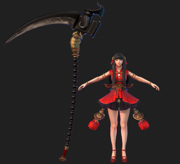 精品韩次世代网游三国blade无双人物角色3d模型免费下载