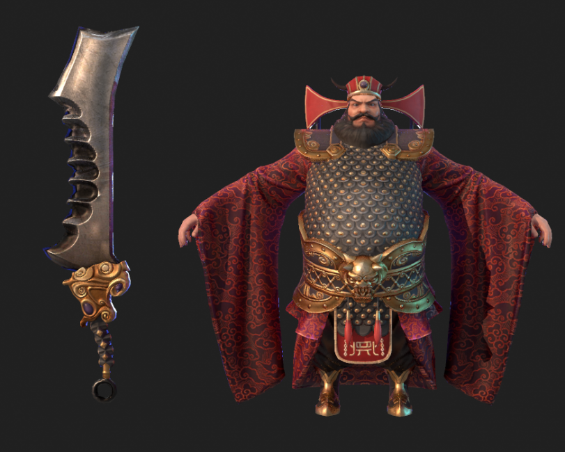 精品韩次世代网游三国blade无双人物角色3d模型免费下载