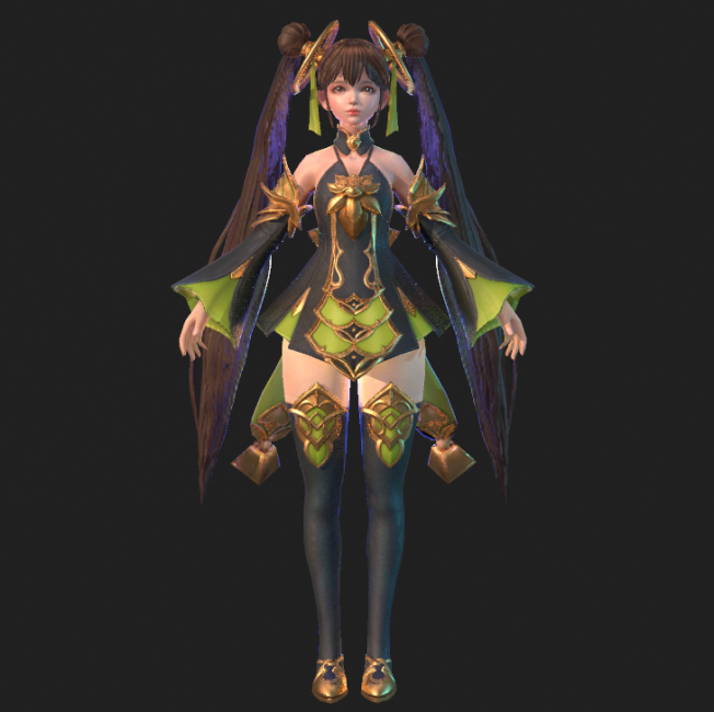 精品韩次世代网游三国blade无双人物角色3d模型免费下载