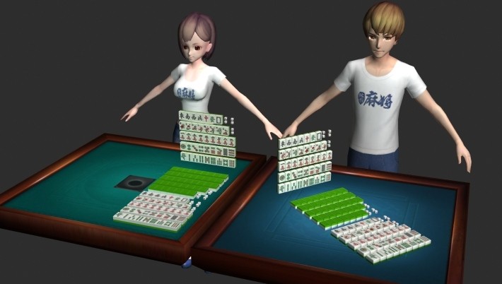 欢乐麻将3D游戏模型素材