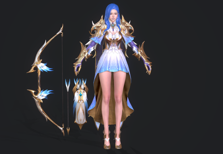 日韩 魔幻 次时代PBR 手游【Project V4 】 全职业角色服装 NPC 坐骑 怪物模型