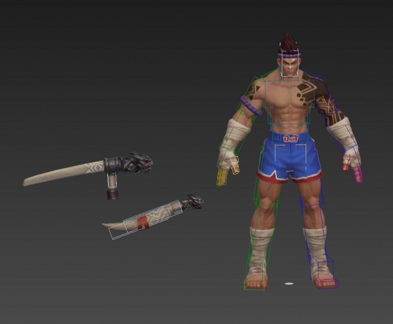 日韩游戏模型素材 守望无尽战区 未来科幻角色3dmax人物合集 有绑定动画