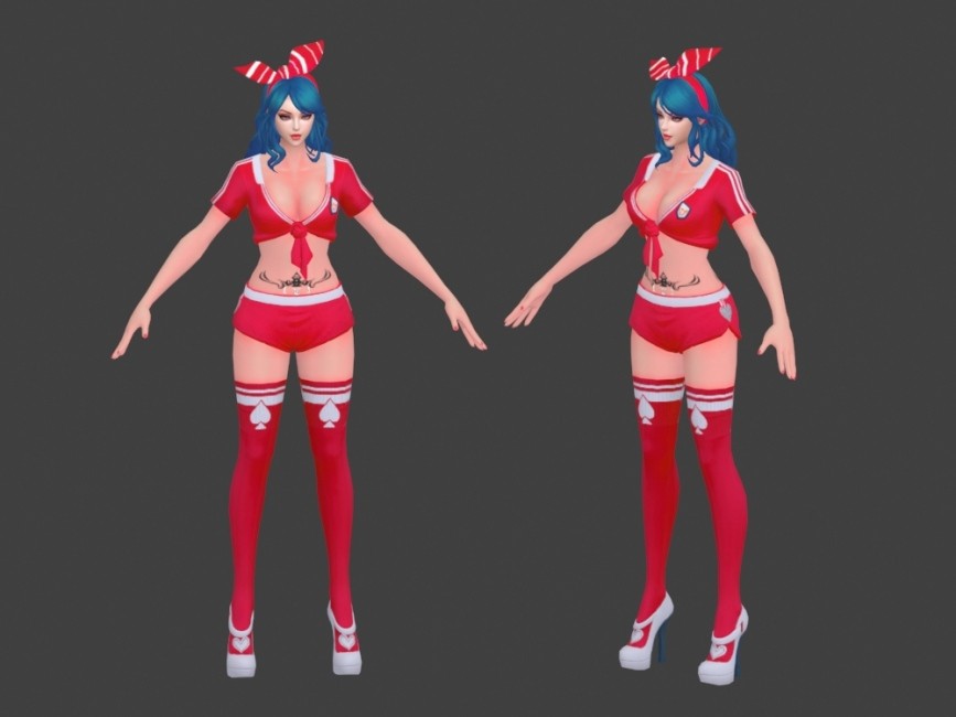 日韩游戏模型素材 守望无尽战区 未来科幻角色3dmax人物合集 有绑定动画