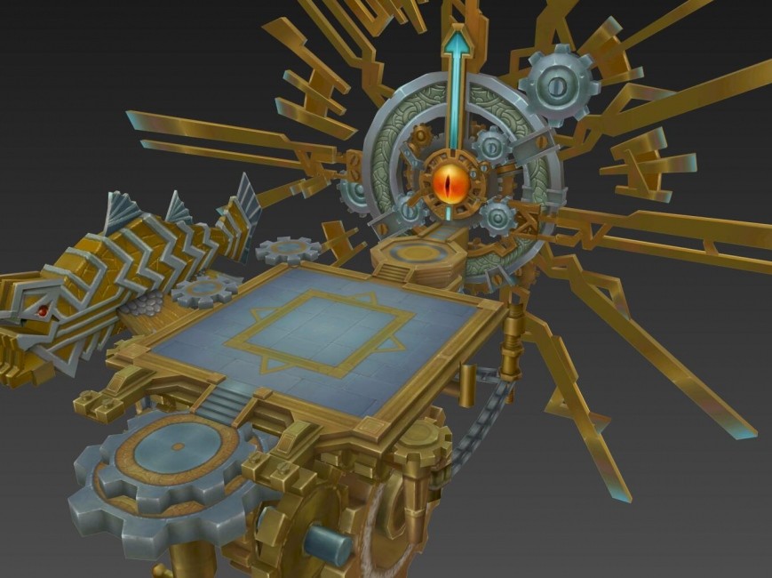 一套高质量精美卡通版游戏角色怪物武器场景3d模型免费下载。