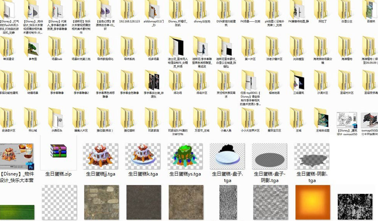 一套精品Q版3转2游戏场景建筑模型