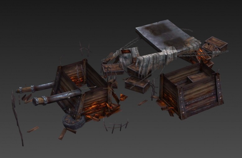 一套古风魔幻3D游戏场景模型