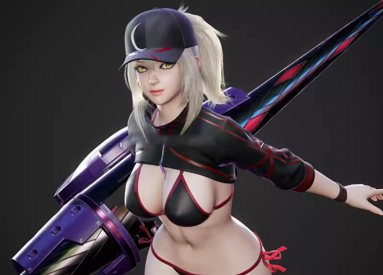 3D美女人物cg模型 次世代女性角色模型素材 