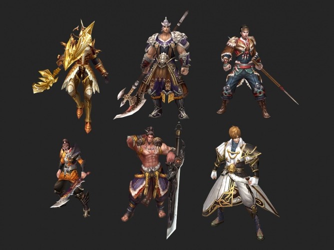 求魔全套游戏角色模型
