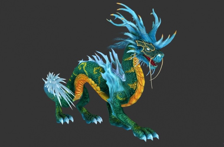 一些魔幻风格神龙飞龙火龙模型