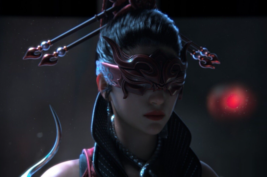 毒蛇宁 女战士 带MAYA UE格式完整贴图文件
