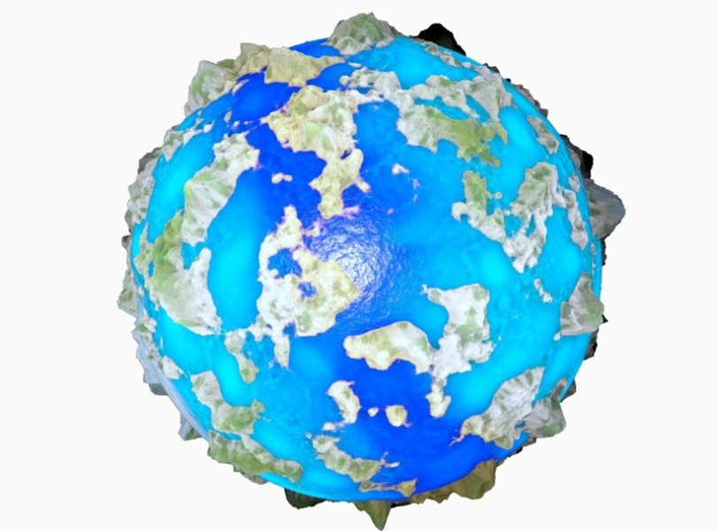一些地球星球模型