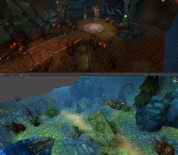  40多个Q版暗黑风格unity3D精品场景模型包