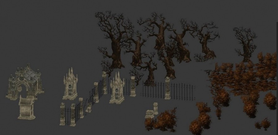 暗黑破坏神3 全套3D场景模型