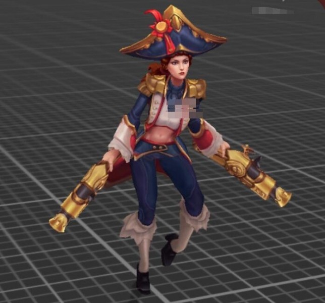  英雄联盟  LOL人物3D模型带动作,原画设计,psd工程文件