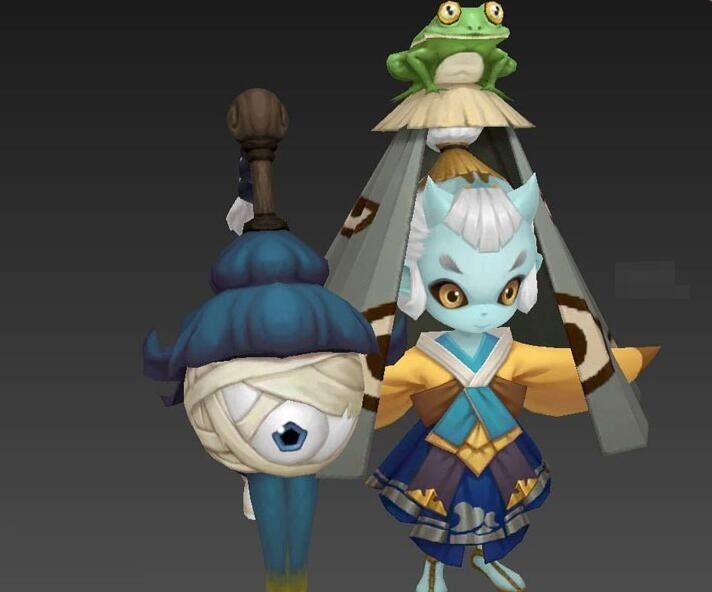 一款神魔游戏角色模型
