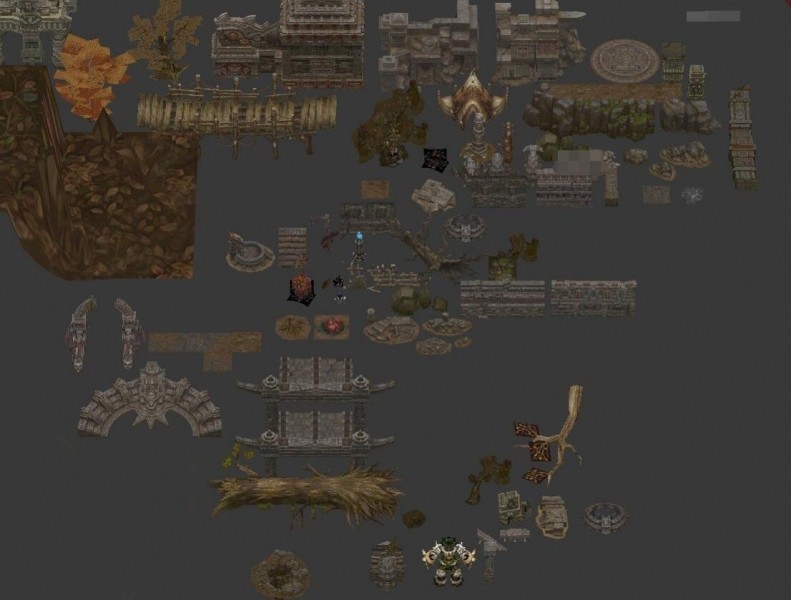 【无间地狱】精品场景3D模型资源 3dmax山石建筑模型