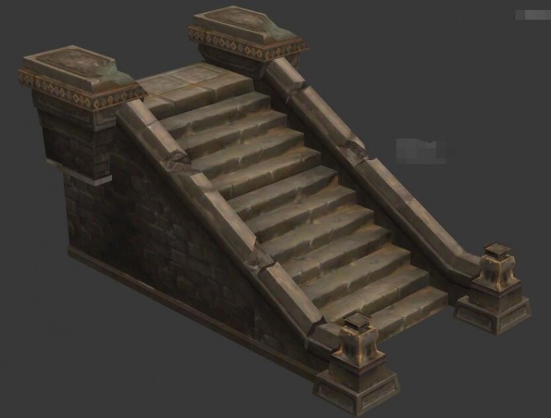 【无间地狱】精品场景3D模型资源 3dmax山石建筑模型