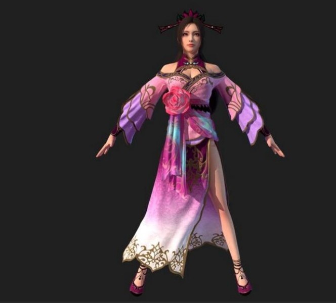 三国无双8游戏全套女将角色模型 