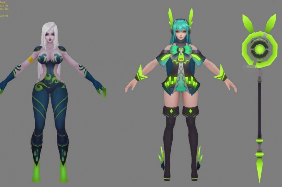 【齐天战神】游戏全套3D角色模型资源下载