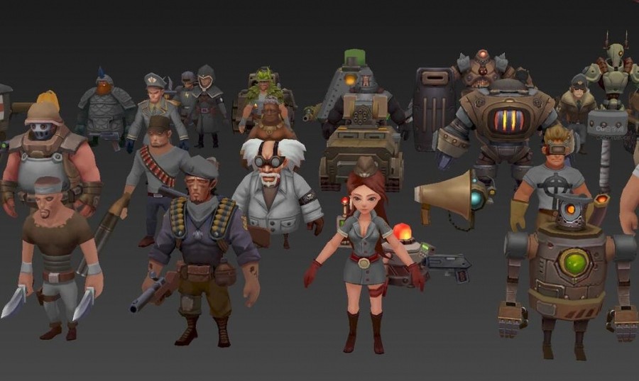战争类手游角色3D模型合集