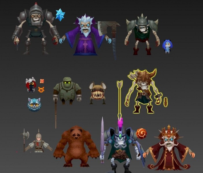 【英雄联盟】欧美卡通Q版魔幻暗黑3D角色模型