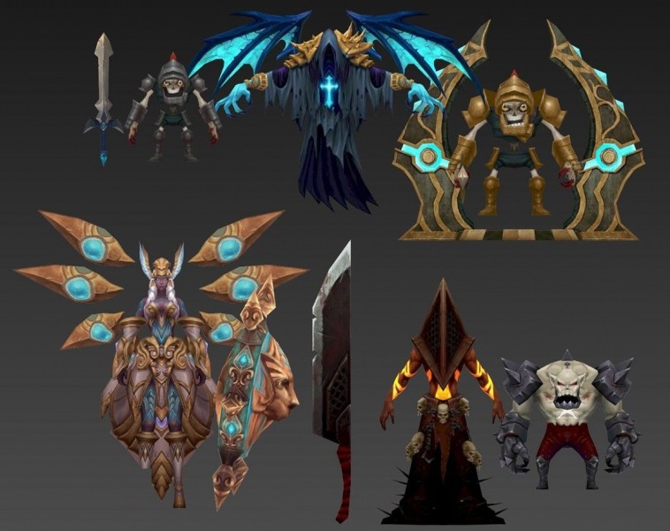【英雄联盟】欧美卡通Q版魔幻暗黑3D角色模型
