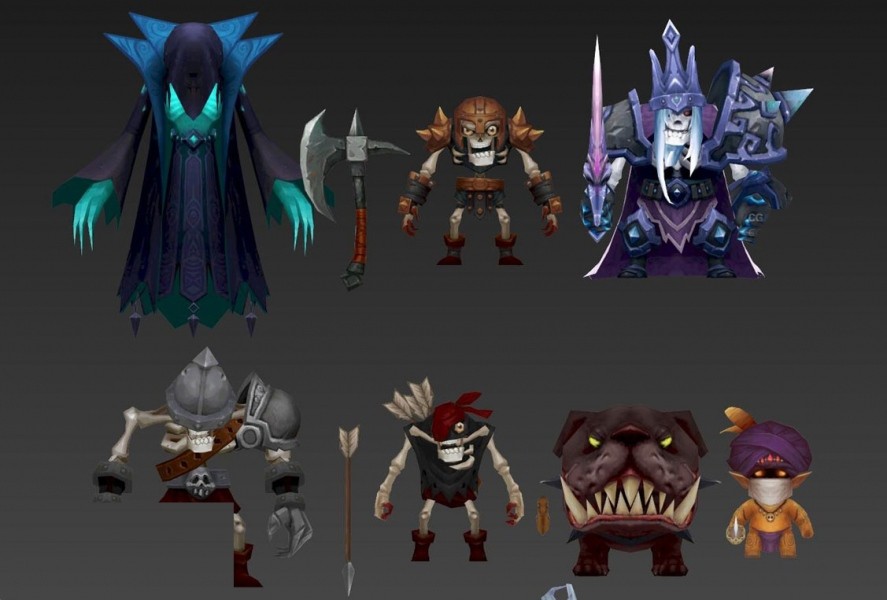 【英雄联盟】欧美卡通Q版魔幻暗黑3D角色模型