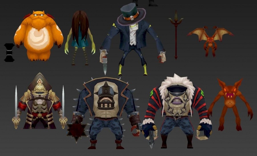 【英雄联盟】欧美卡通Q版魔幻暗黑3D角色模型