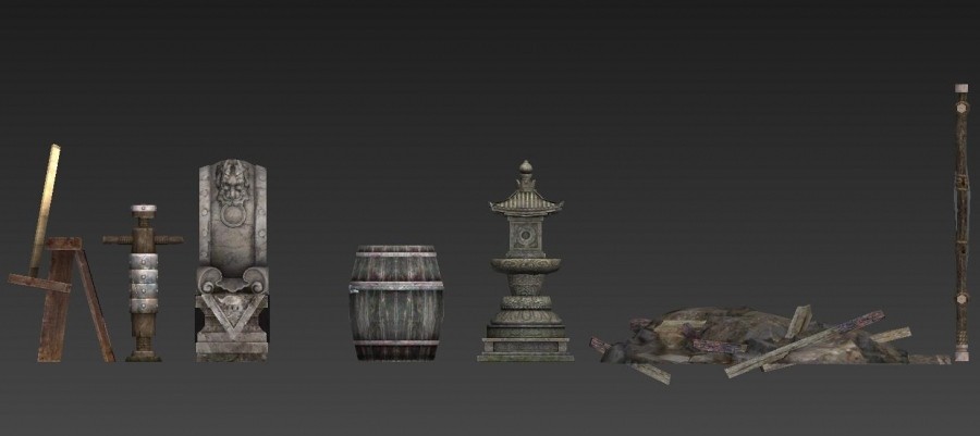 【刀锋铁骑DFTJ】最新全套70多个武将 战马 场景 兵器3D模型