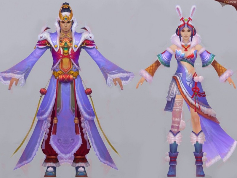 【诛仙3】全套游戏角色3D模型
