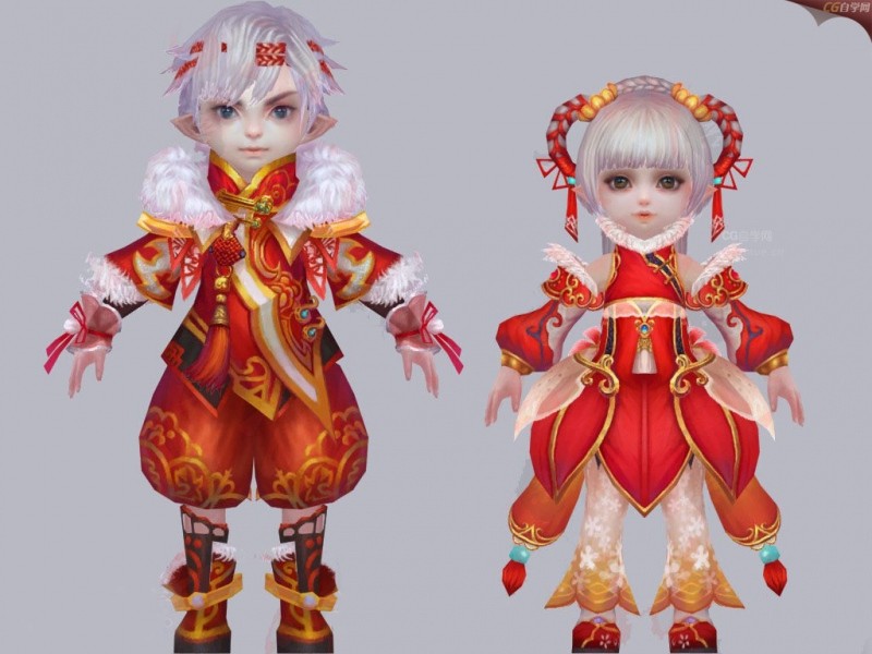 【诛仙3】全套游戏角色3D模型