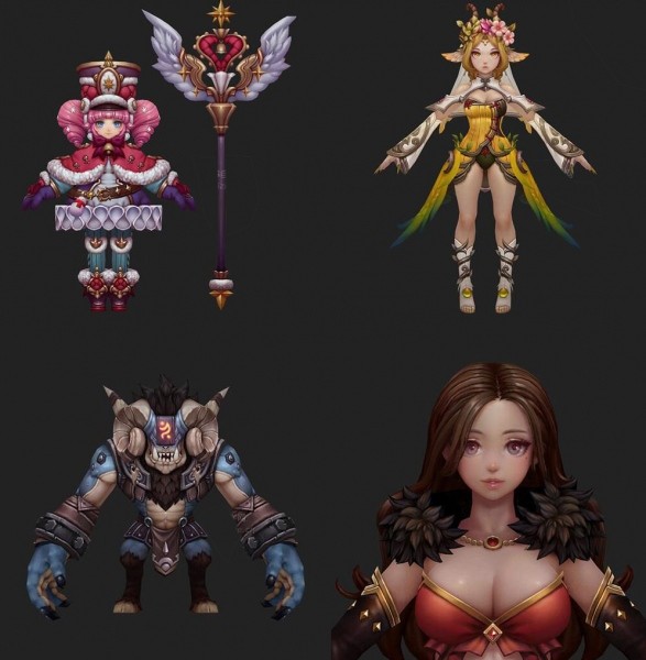 【Elchronicle】游戏Q版角色3D模型合集