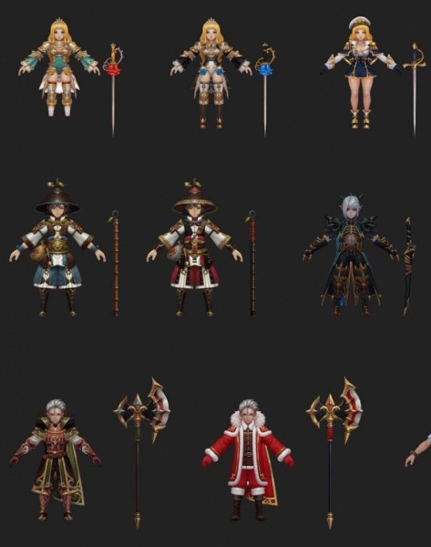 【Elchronicle】游戏Q版角色3D模型合集