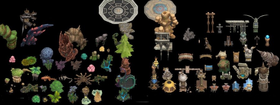 【狩龙战纪】全套角色怪物场景建筑物件等3d模型资源