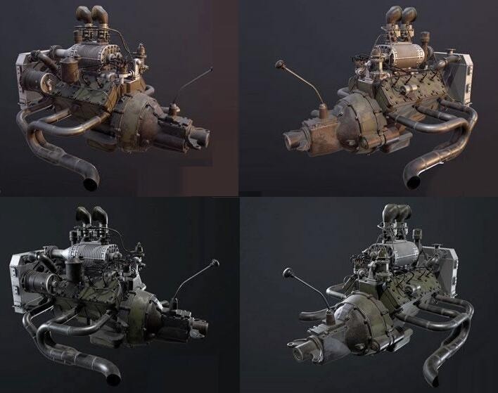 引擎发动机3D模型