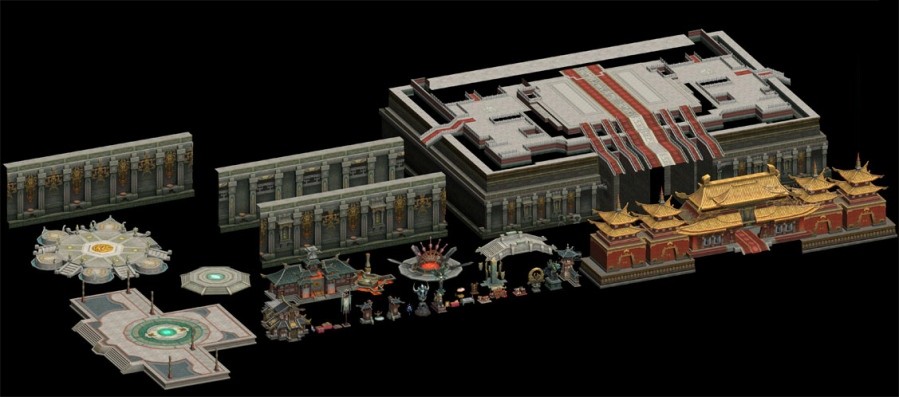 经典高质12个场景山石3D模型合集