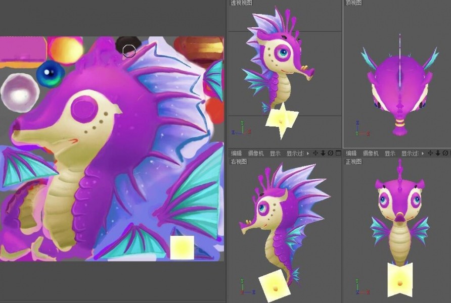 一套扑鱼游戏3D模型下载