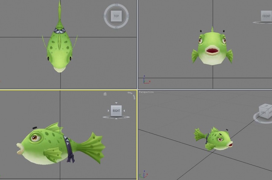一套扑鱼游戏3D模型下载