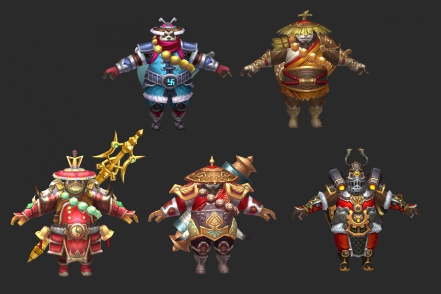 精品国风魔幻武侠游戏人物角色模型下载