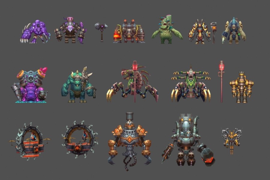 欧美魔幻风格游戏模型合集