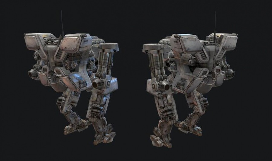 【机甲世界】概念机甲 武器3D模型合集