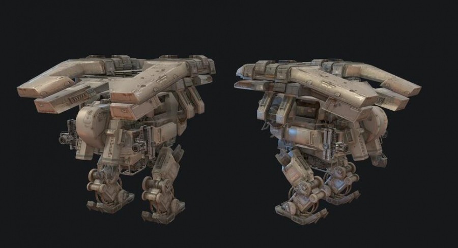 【机甲世界】概念机甲 武器3D模型合集