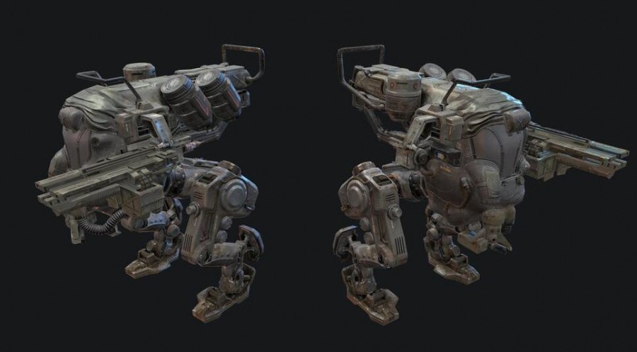【机甲世界】概念机甲 武器3D模型合集
